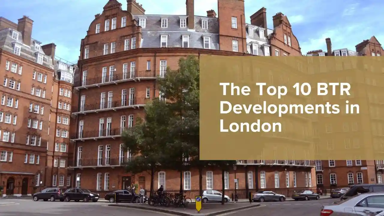 Top 10 Build-to-Rent developments in London map overview
