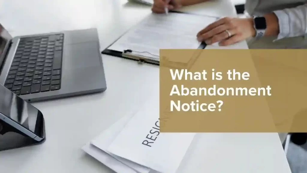 Abandonment Notice