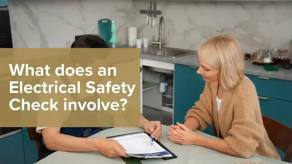 Electrician performing fixed wiring safety inspection