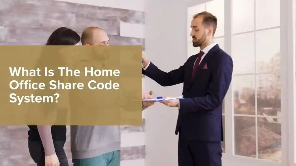 Home Office share code online verification system