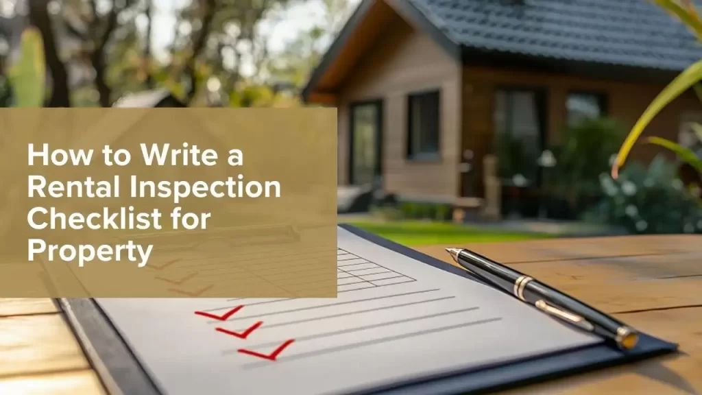 Write a Rental Inspection Checklist for Property