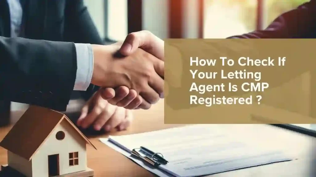 Check your letting agent’s CMP registration